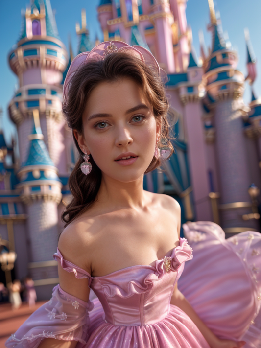 Pink heart-shaped diamond tassel earrings