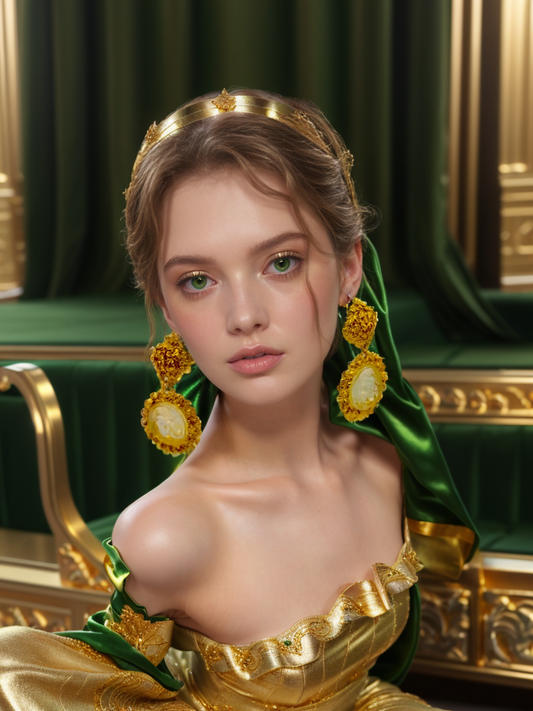 Light of Athena vintage earrings
