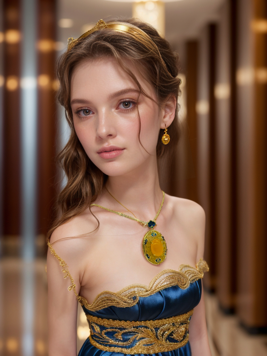 Rising sun necklace