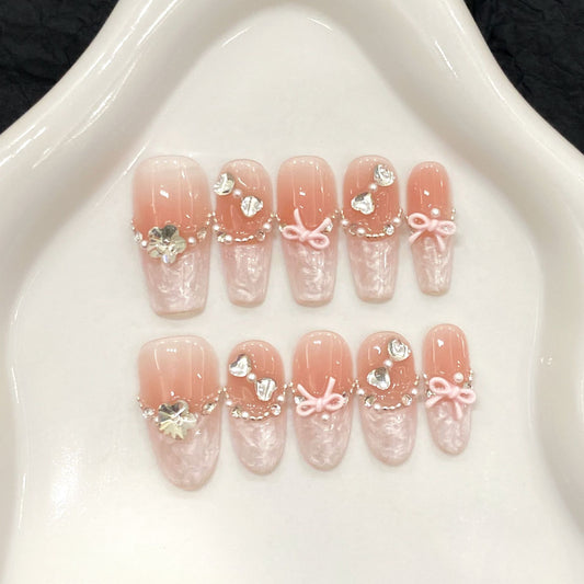 Nails 293-Alice Thread Gel Butterfly Nail Art
