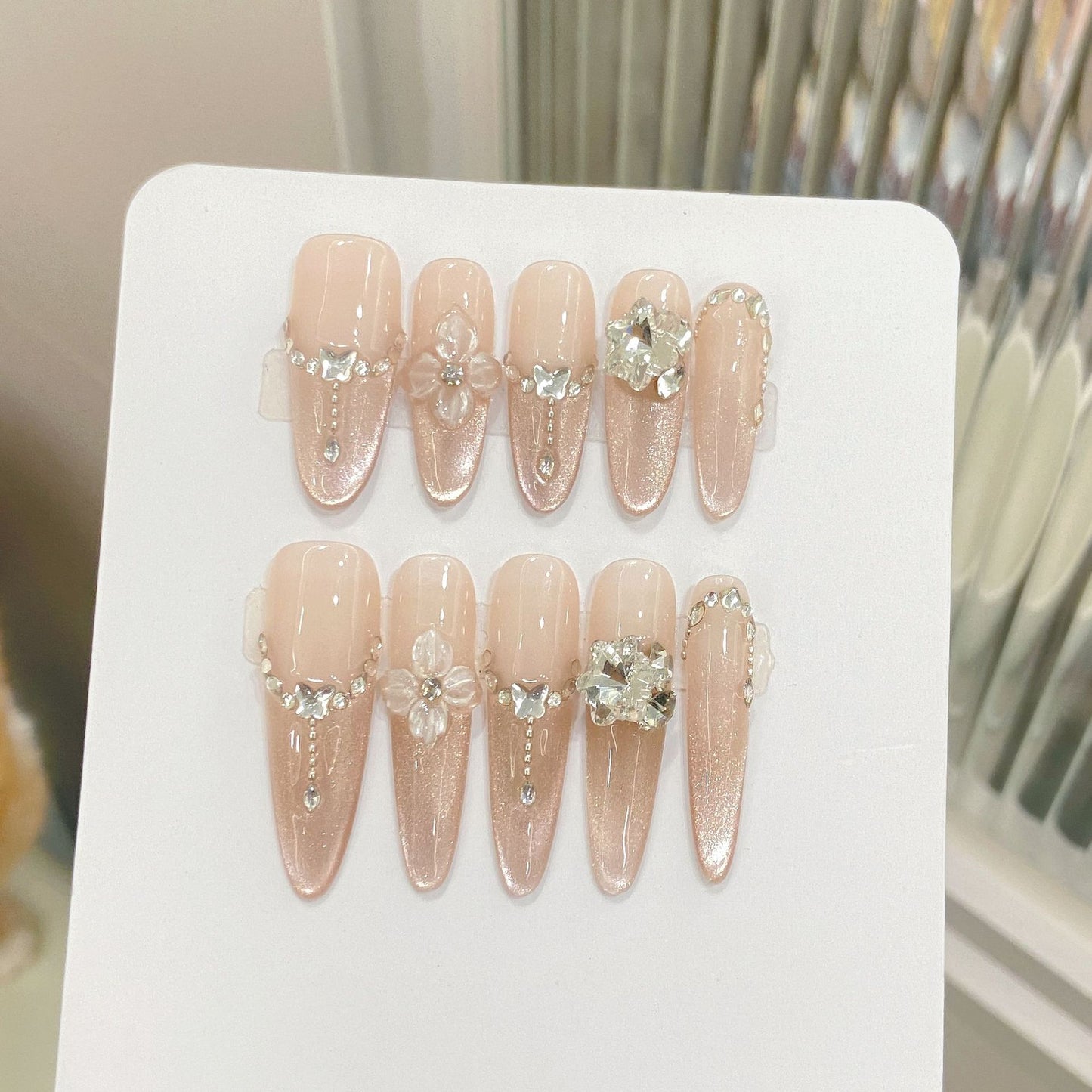 Nails 200-Cat's Eye Icy Pure Lust Burst Glitter Nail Art