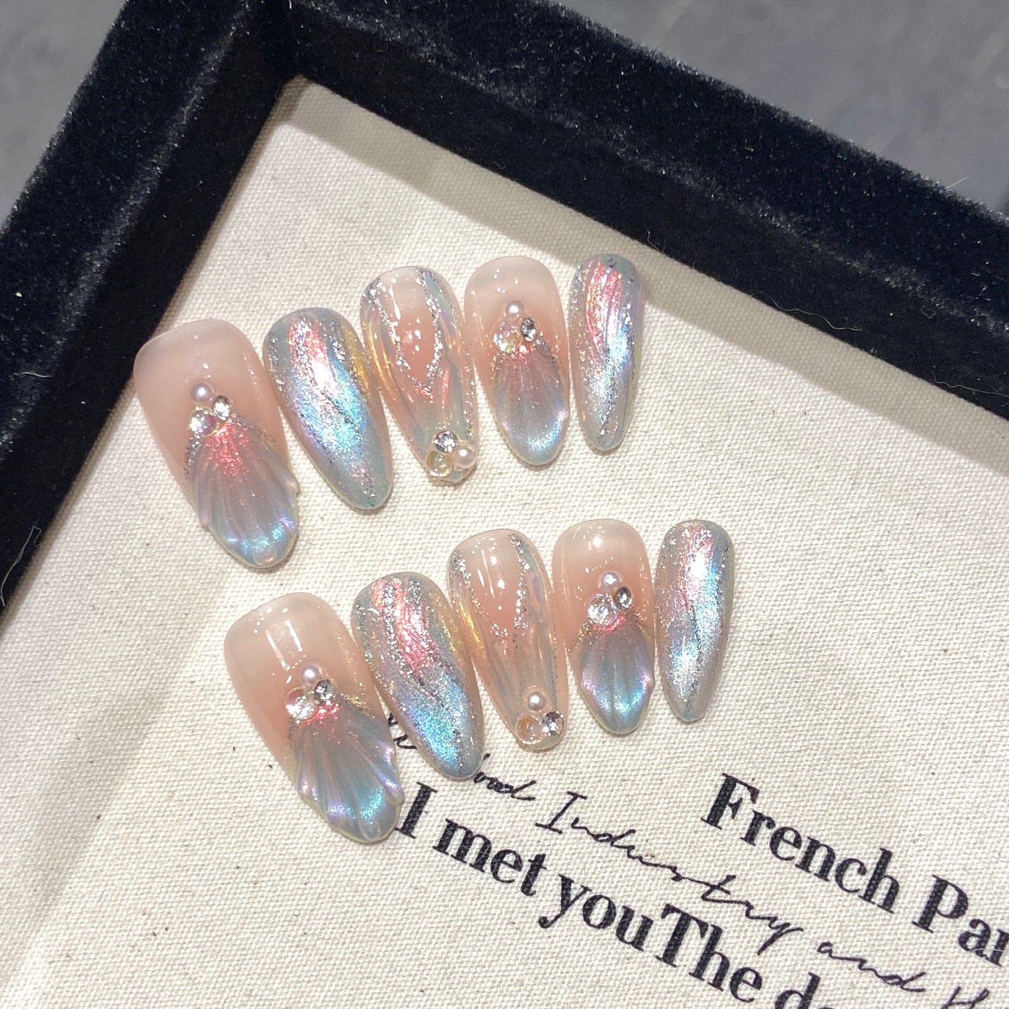 Nails 025-Mermaid Microdream Whitening Nail Art