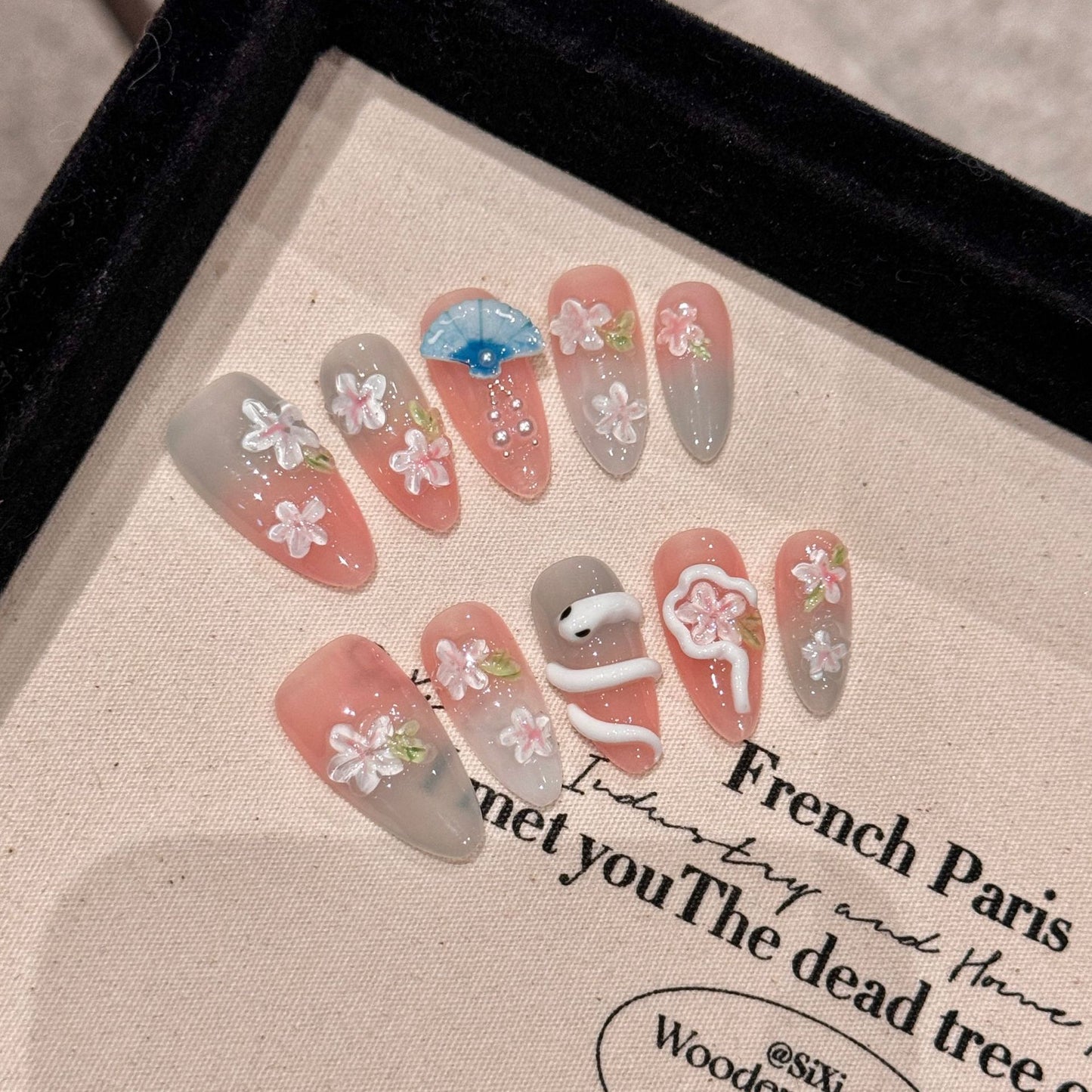 Nails 234-Peach Blossom Whitening Manicure