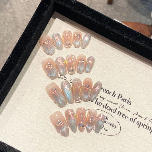 Nails 025-Mermaid Microdream Whitening Nail Art