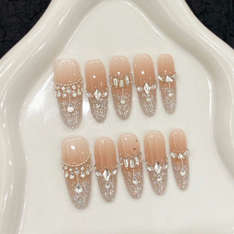 Nails 152-Goddess Crown Nail Art