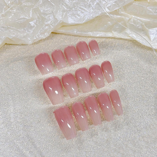 Nails 097-Peach Blush Nail Art