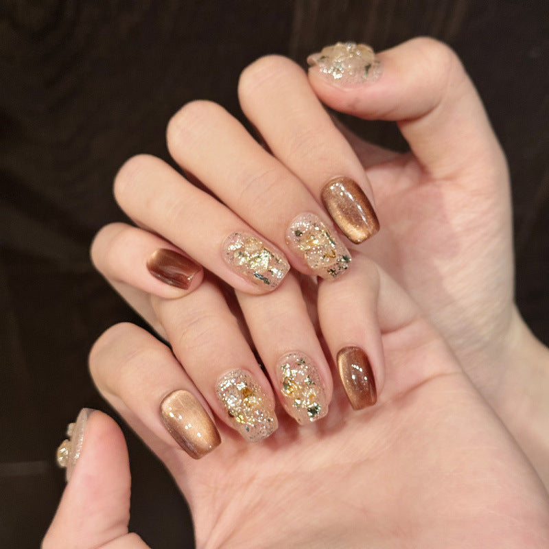Nails 153-Cream Curry Cookie Melade Colour Manicure