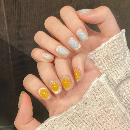 Nails 271-Sea Salt and Cheese Crackers Mandarin Nails