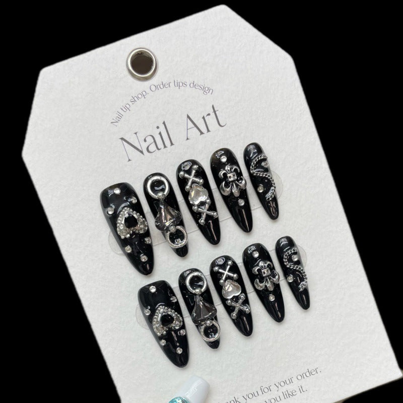 Nails 190-Dark Landmine Dark Spice Style Nail Art