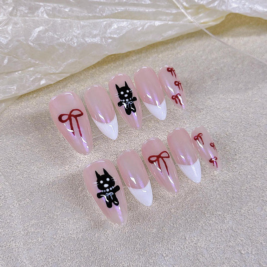 Nails 070-Magic Mirror Pink Popping Glitter Nail Art