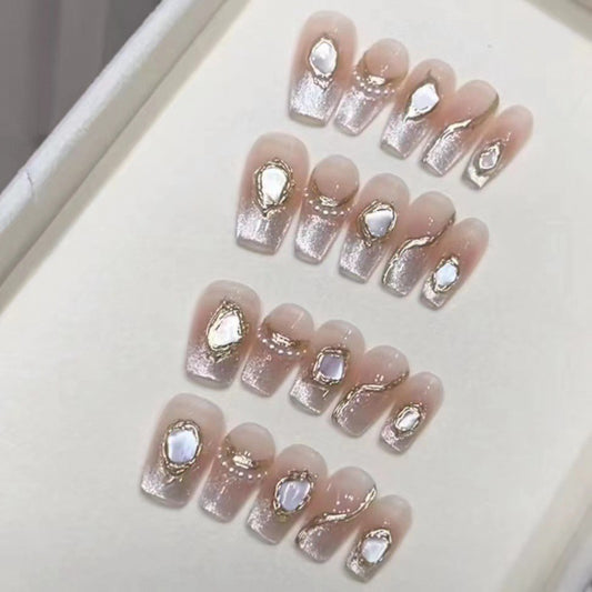 Nails 266-Ocean Pupil Nail Art