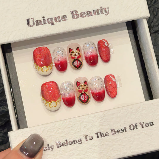 Nails 327-Fortune and prosperity manicure