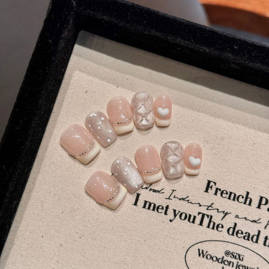 Nails 155-Creamy Little Fragrance Nail Art
