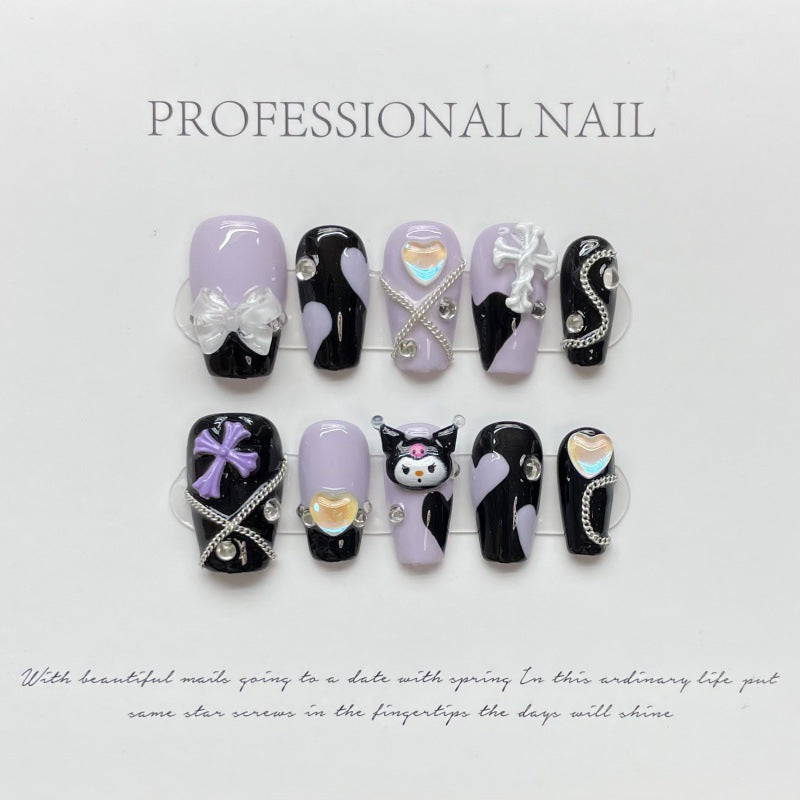 Nails 062-Dopamine Kuromi Manicure