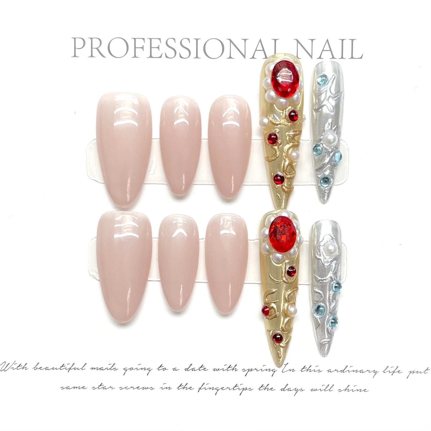 Nails 167-Vintage Ancient Greek Mythology Pop Glitter Nail Art