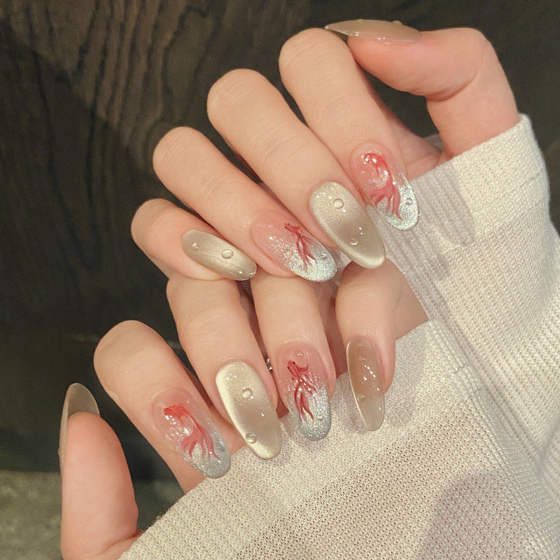 Nails 160-Good Luck Koi Nail Art