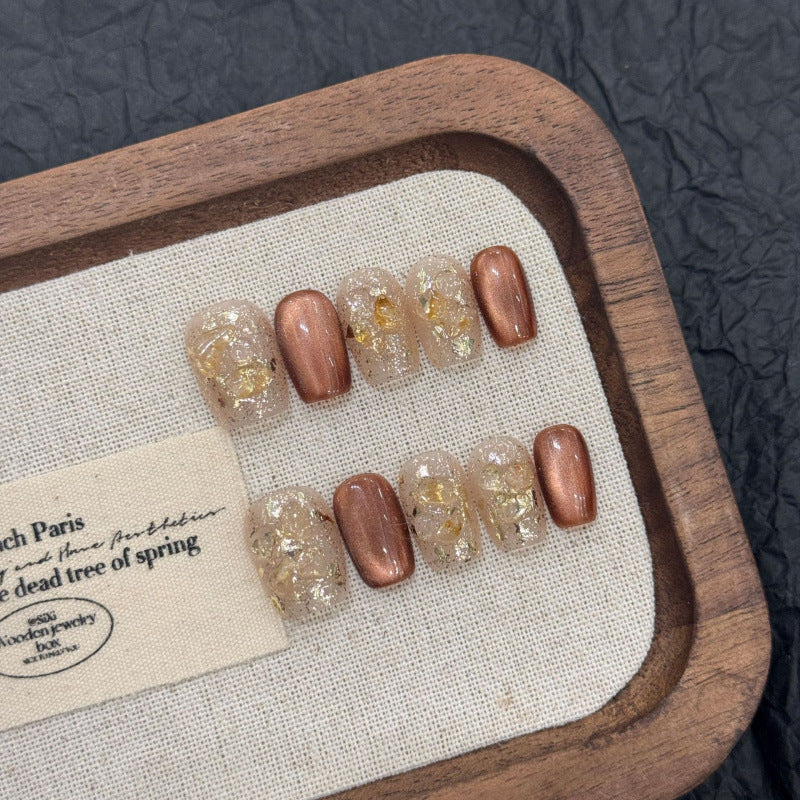 Nails 153-Cream Curry Cookie Melade Colour Manicure