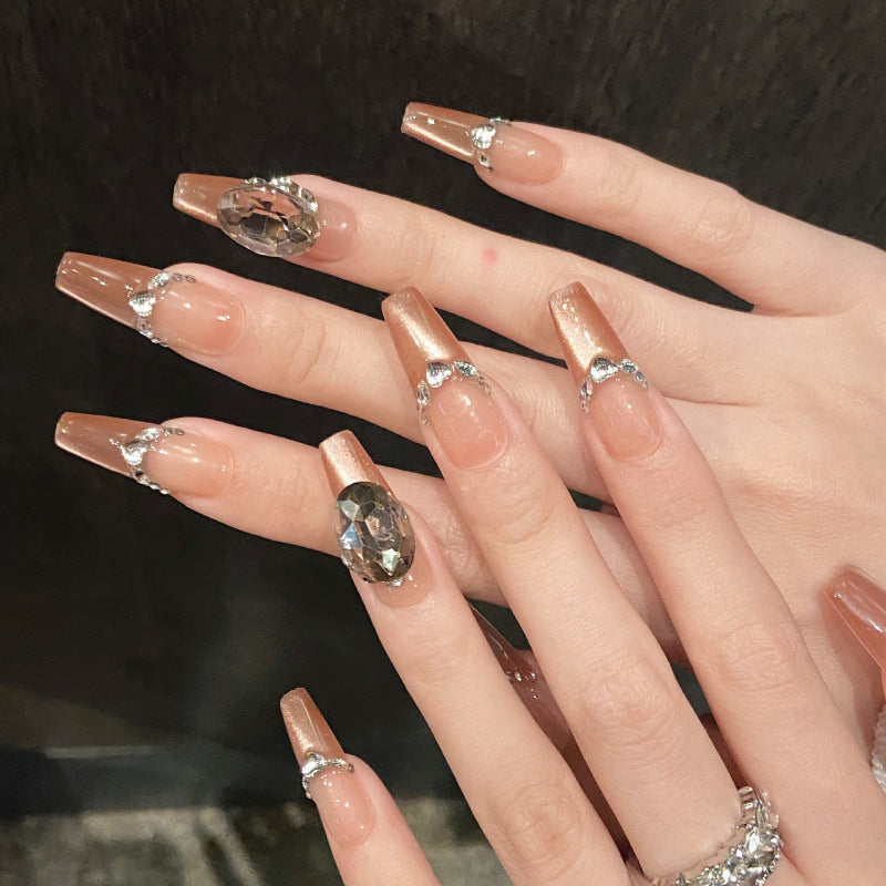 Nails 160-Wan Wan Wo Breeze White Nude Glass Bead Nail Art