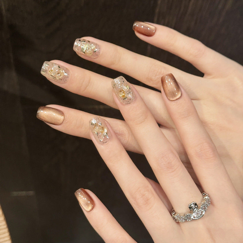 Nails 153-Cream Curry Cookie Melade Colour Manicure