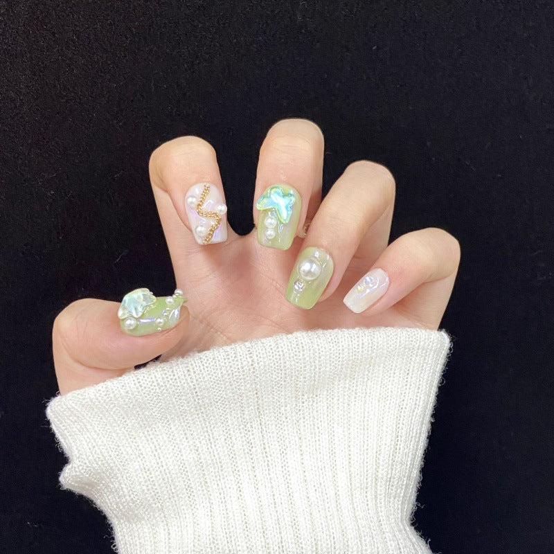 Nails 337-Dopamine Starburst Nail Art