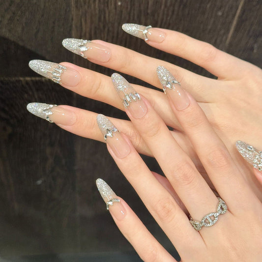 Nails 152-Goddess Crown Nail Art