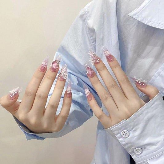 Nails 026-Fairy Icicle Butterfly Nail Art