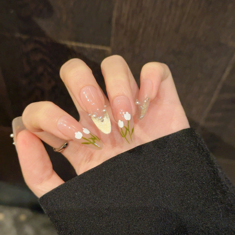 Nails 297-Pearl Tulip Manicure
